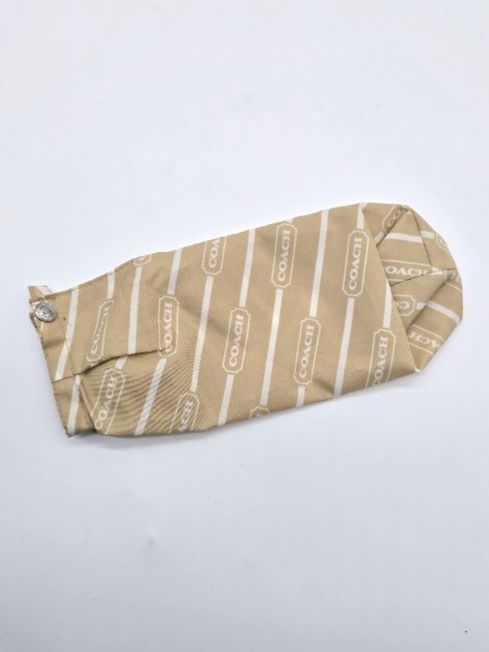 Coach Khaki Logo Compact Umbrella Slip Cover Sleeve Only